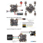 Hot Sales JHEMCU F411ELRS AIO 4in1 ESC ELRS 2.4G M3 25.5X25.5mm Metal OSD BLHELI_S 1-2S 12A Drone Controller for RC Toys